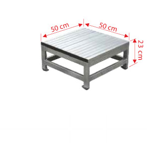 Sgabelli componibili in alluminio 2 gradini