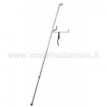 Scale a castello in alluminio con certificato EN 131-7 - 4 gradini staffone anti ribaltamento per versione EN