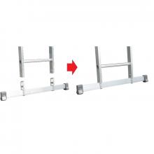 Scala multiposizione 4x4 - dettaglio base stabilizzatrice Scala multiposizione 4x4 - dettaglio base stabilizzatrice