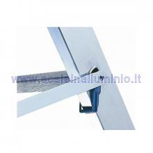 Scala componibile multiposizione in alluminio 2 x 18 barre distanziatrici anti chiusura Scala componibile multiposizione in alluminio 2 x 18 barre distanziatrici anti chiusura