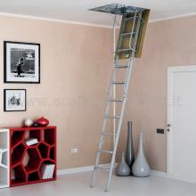 Scale retrattili per soffitte e sottotetti rigida 60 x 110 montata