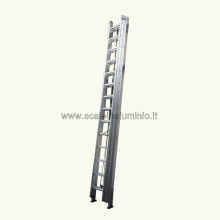 Scala in alluminio sc-SF con fune 3 rampe 16 gradini