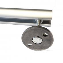 Sistema aggancio tubolare a parete per scale con ganci Sistema aggancio tubolare a parete per scale con ganci