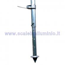 Scala conica 3 piedi con terminale a punta per Agricoltura - 8 gradini puntale Scala conica 3 piedi con terminale a punta per Agricoltura - 8 gradini puntale