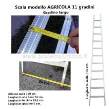 Scala per Agricoltura - 11 gradini misure
