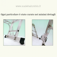 scale in alluminio - piani di lavoro Arianna 4x3