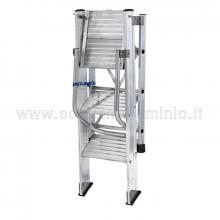 Scala Pieghevole Hailo K20 - 2 Gradini, Acciaio, Portata 150kg, Antiscivolo - Foto 4