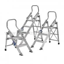 Sgabello in alluminio professionale con 3 gradini da 20 cm Sgabello in alluminio professionale con 3 gradini da 20 cm