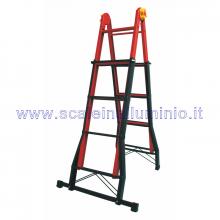 Scala telescopica in acciaio 4+4 Scala telescopica in acciaio 4+4