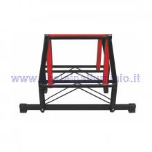 Scala telescopica in acciaio 4+3 -particolare Scala telescopica in acciaio 4+3 - particolare