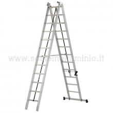 Scale con argano 2 x 10 utilizzo sfilo e cavalletto Scale con argano 2 x 10 utilizzo sfilo e cavalletto