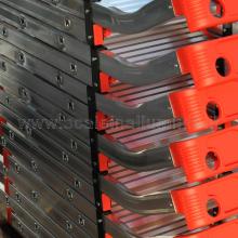 Sgabello in alluminio 2 gradini con vaschetta sovrapposti