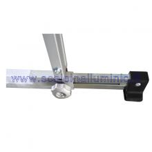 Scala componibile in alluminio 2 x 8 ruote barra stabilizzatrice allungabile