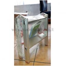 Scala in alluminio a doppia salita professionale 2 gradini chiusa Scala in alluminio a doppia salita professionale 2 gradini chiusa