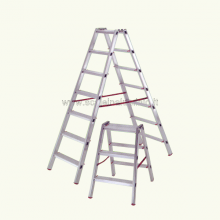 Scala in alluminio a doppia salita professionale 5 gradini Scala in alluminio a doppia salita professionale 5 gradini