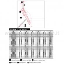Scale retrattili a parete per soffitte e sottotetti oppure soppalchi 50 x 100 325 cm  spessori e misure