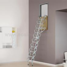 Scale retrattili a parete per soffitte e sottotetti oppure soppalchi 50 x 100 325 cm  aperta