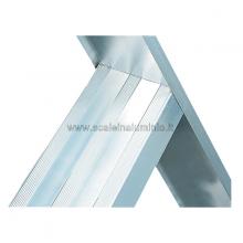 Scala per soppalchi in alluminio 450 mm 13 gradini senza prolunga particolare gradino
