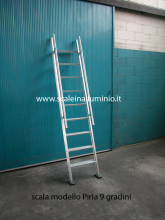 scale in alluminio piria 13 gradini particolare foto