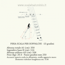 scale in alluminio piria 13 gradini