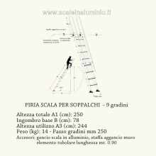 scale in alluminio piria 9 gradini scale in alluminio piria 9 gradini