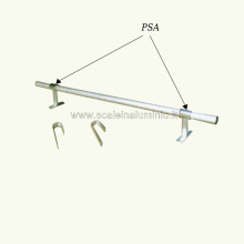 Staffa per soppalchi per fissare l'elemento tubolare al muro o altro supporto Staffa per soppalchi per fissare l'elemento tubolare al muro o altro supporto