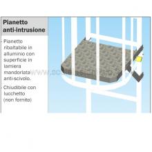 Pianetto anti-intrusione per scale modulari con gabbia di protezione