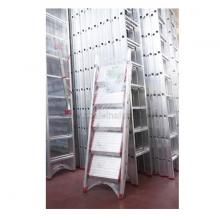 Sgabello in alluminio 4 gradini senza vaschetta imballata Sgabello in alluminio 4 gradini senza vaschetta imballata