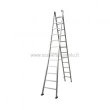 Scala componibile in alluminio 2 rampe 12 gradini Scala componibile in alluminio 2 rampe 12 gradini