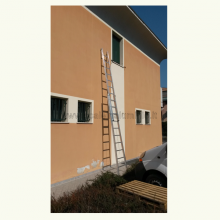 Scala componibile in alluminio 2 rampe 14 gradini in appoggio