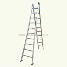 Scala in alluminio componibile 2 rampe 18 gradini Scala in alluminio componibile 2 rampe 18 gradini