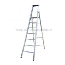 Scala in alluminio a salita singola apribile 4 gradini Scala in alluminio a salita singola apribile 4 gradini