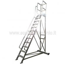 Scala in alluminio a castello 3 gradini Scala in alluminio a castello 3 gradini