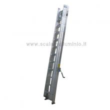 Scala con argano 3 rampe x 18 gradini