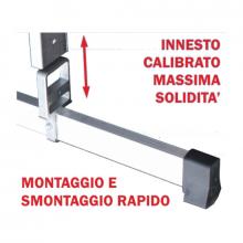Scala componibile multiposizione in alluminio 2 x 6 uso zoppo Scala componibile multiposizione in alluminio 2 x 6 uso zoppo