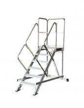 Scala a castello ikaro 60 2 gradini 2 ruote uscita laterale Scala a castello ikaro 60 2 gradini 2 ruote uscita laterale