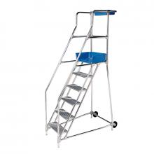 Scala a castello altezza piano 2.50 metri in tubolare 10 gradini Scala a castello altezza piano 2.50 metri in tubolare 10 gradini