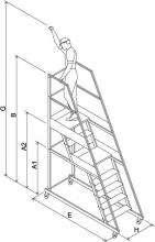 Scala doppio palchetto misure Scala doppio palchetto misure