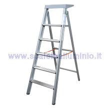 Scale a libro per pittori 6 gradini e piano d'appoggio Scale a libro per pittori 6 gradini e piano d'appoggio
