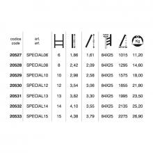 Scala per soppalchi in alluminio - Scala piria 6 gradini misure