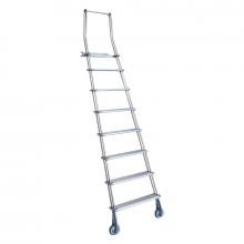 Scale scorrevoli scorrimento frontale su ruote 5 gradini Scale scorrevoli scorrimento frontale su ruote 5 gradini