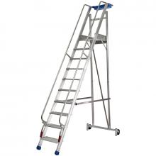 Scale a castello in alluminio mt 4.00 - scala pieghevole 16 gradini Scale a castello in alluminio mt 4.00 - scala pieghevole 16 gradini