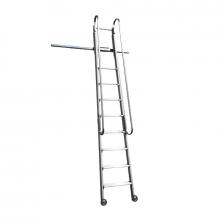 Scale scorrevoli su ruote scorrimento frontale 8 gradini Scale scorrevoli su ruote scorrimento frontale 8 gradini