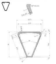 Scale in alluminio Telescopica - Scala Queen 66 disegno tecnico gradino