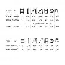 Sgabelli in alluminio pieghevoli mod 205 misure Sgabelli in alluminio pieghevoli mod 205 misure