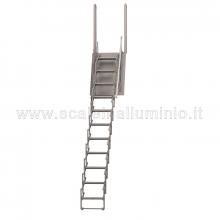 Scale retrattili per soppalchi foro 70 x 100 altezza 325