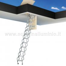 Scale retrattili per terrazze e tetti  60 x 80 uscita verso l'esterno