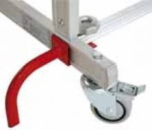 Trabattello telescopico mod 280 - 2.76 metri Particolare ruota con freno Trabattello telescopico mod 280 - 2.76 metri Particolare ruota con freno