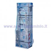 Scala a castello altezza piano 3.00 metri piattaforma 80 cm 12 gradini 12 gradini dimensioni imballo pianale 60 cm