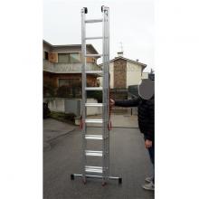 Scala componibile in alluminio professionale 3 rampe 8 gradini altezze
